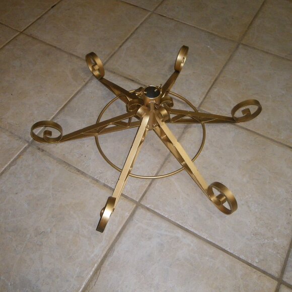 Handcrafted Iron Welded Metal Ornate Stand - Holiday or Anything - Unique! - Picture 1 of 5